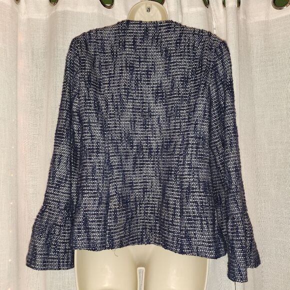 Sail to Sable Blue Blazer with Flared Sleeves - Picture 8 of 14
